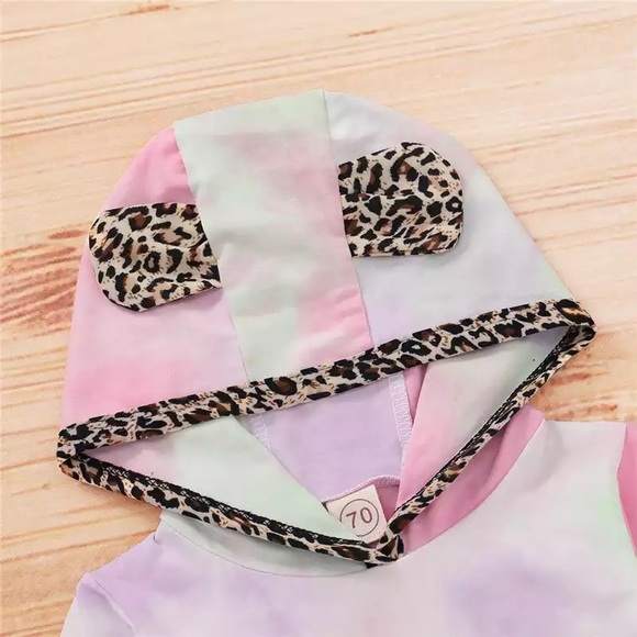 Tie Dye Baby Girl Hoodie Set - Picture 3 of 6